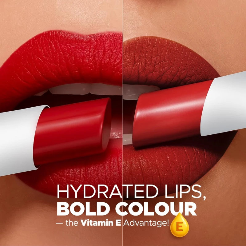 Hilary Rhoda Matte Trio Lipstick | Matte Finish & Long Lasting Lipstick | Pack of 3 Lipsticks | Highly Pigmented & Glides Smoothly | Vegan & Cruelty-Free - (Nude-Mood Trio, 3g x 3U) thumbnail 5